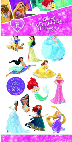 Disney Kindertattoos Princess Junior Papier 12 Stuks
