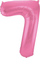 "Folat Ballon Cijfer """"7"""" 86 Cm Folie Roze"