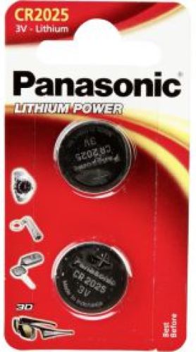 1x2 Panasonic CR 2025 Lithium Power