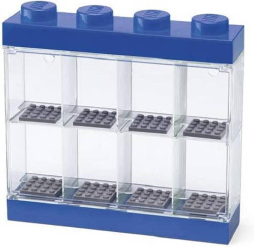 LEGO Vitrine 8 Mini-figuren 18 X 19 Cm Polypropeen Blauw