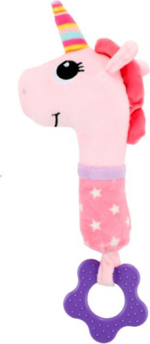 Toi-Toys Knuffeldoekje Eenhoorn Meisjes 30 Cm Pluche Roze
