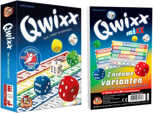 White Goblin Games Spellenbundel - 2 Stuks - Dobbelspel - Qwixx & Qwixx Mixx