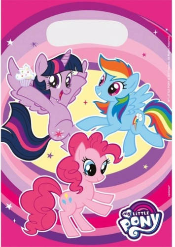 Amscan Uitdeelzakjes My Little Pony 16 X 23 Cm 8 Stuks