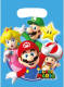 Amscan Uitdeelzakjes Super Mario 8 Stuks 23,5 Cm Blauw
