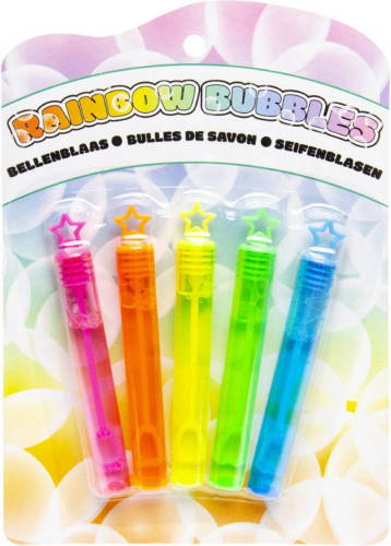 LG-Imports Bellenblaas Rainbow Bubbles Junior 10 Cm 5-delig