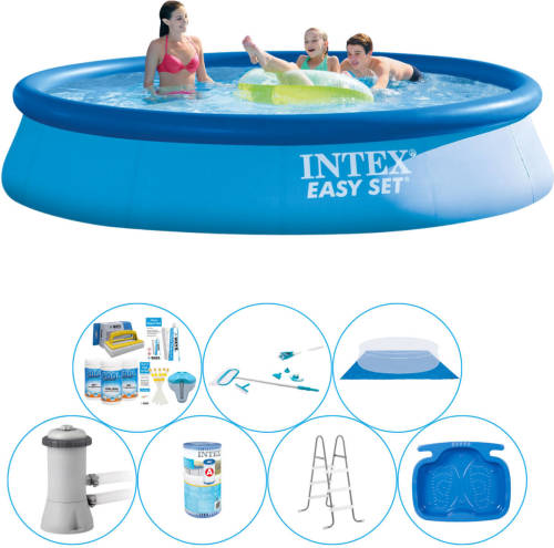 Zwembad Comfort Pakket - 8-delig - Intex Easy Set Rond 396x84 Cm