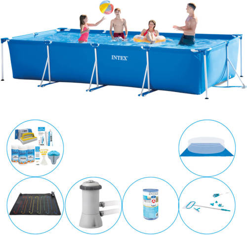 Zwembad Deal - 7-delig - Intex Frame Pool Rechthoekig 450x220x84 Cm