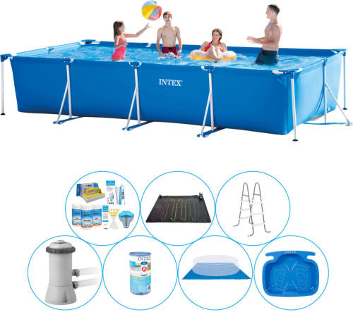 Zwembad Bundel - 8-delig - Intex Frame Pool Rechthoekig 450x220x84 Cm