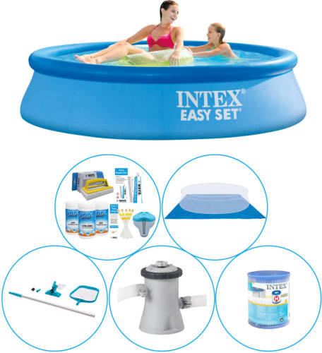 Intex Easy Set Rond 244x61 Cm - 6-delig - Zwembad Combi Deal