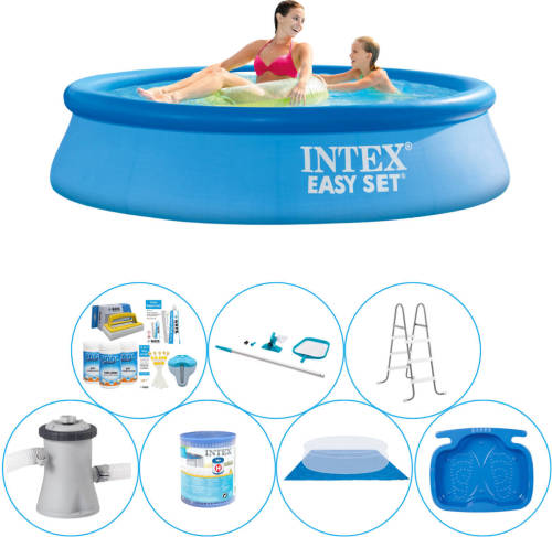 Intex Easy Set Rond 244x61 Cm - 8-delig - Zwembad Bundel