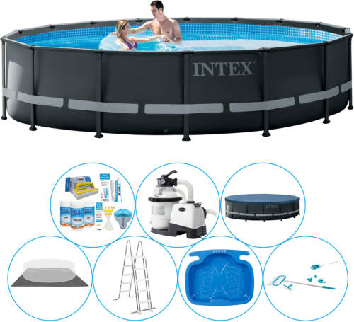 Intex Ultra Xtr Frame Rond 488x122 Cm - Zwembad Inclusief Accessoires