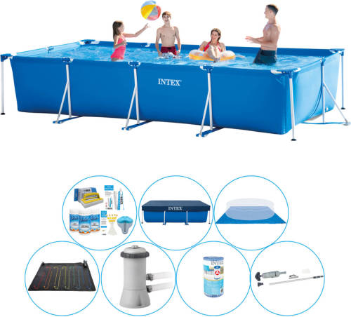 Zwembad Plus Accessoires - Intex Frame Pool Rechthoekig 450x220x84 Cm