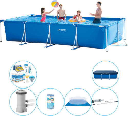 Zwembad Super Deal - Intex Frame Pool Rechthoekig 450x220x84 Cm