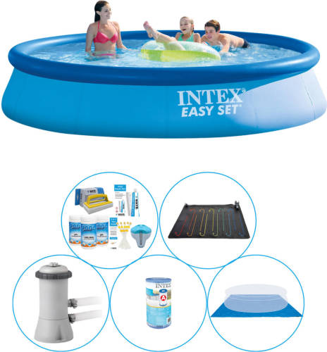 Intex Easy Set Rond 396x84 Cm - 6-delig Zwembad Plus Accessoires