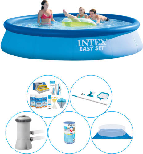 Intex Easy Set Rond 396x84 Cm - 6-delig Zwembad Combi Deal