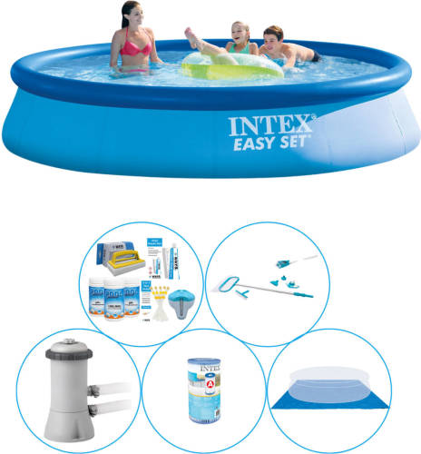 Intex Easy Set Rond 396x84 Cm - 6-delig Zwembad Met Accessoires