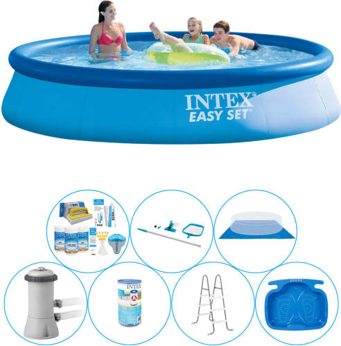 Intex Easy Set Rond 396x84 Cm - 8-delig Zwembad Bundel