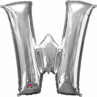 Anagram Mega Grote Zilveren Ballon Letter W - Ballonnen