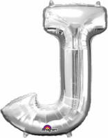 Anagram Mega Grote Zilveren Ballon Letter J - Ballonnen