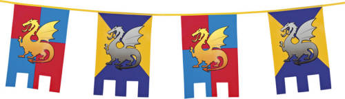 Boland Vlaggenlijn Knights & Dragons Polyester 6 Meter