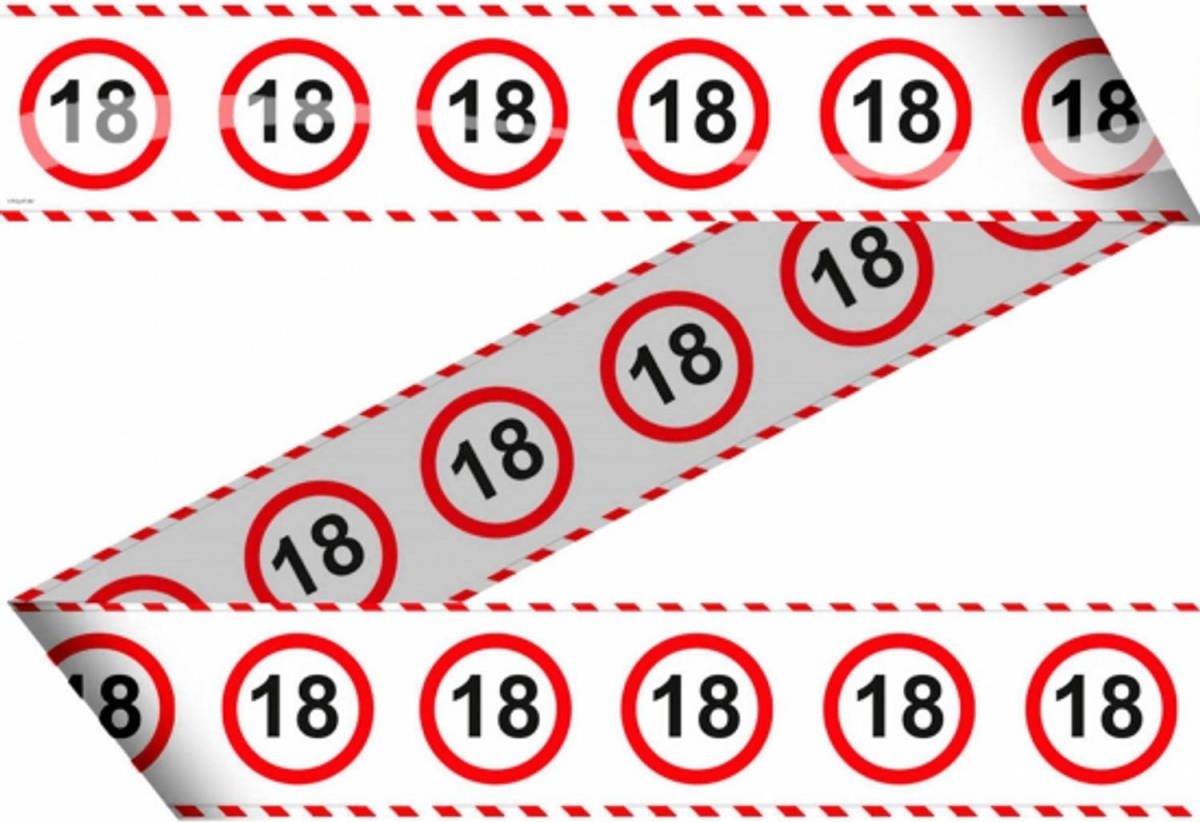 Folat Markeerlint 18 Jaar Met Stop Bord