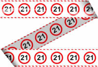 Folat Markeerlint 21 Jaar Met Stop Bord