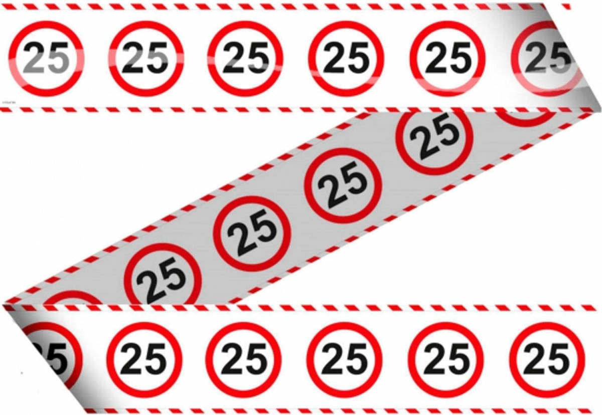 Folat Markeerlint 25 Jaar Met Stop Bord