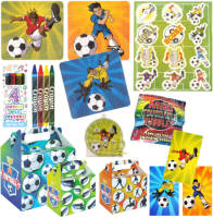 Decopatent 10 Stuks Luxe Voetbal Traktatie Doos Uitdeel Kado's.