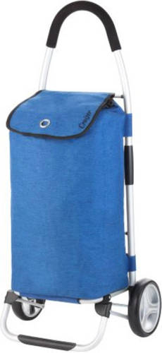 Shoppingcruiser ® 'Foldable' Boodschappentrolley Opvouwbare Boodschappenwagen 45 Liter Waterafstotend Blauw