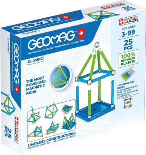 Geomag Constructieset Classic Green Line Junior 25-delig