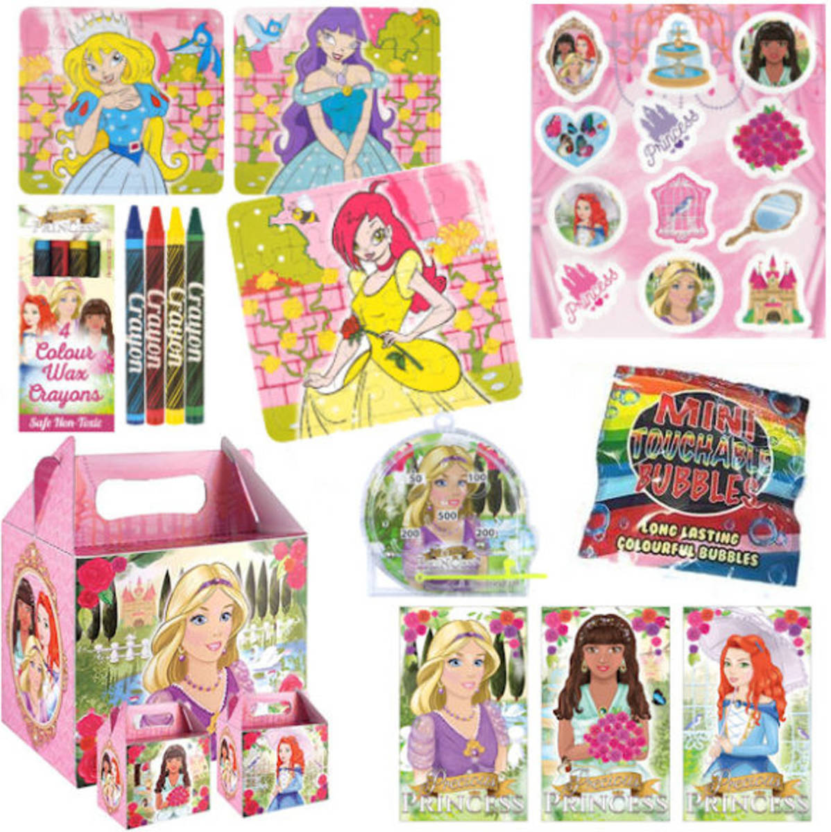 Decopatent 10 Stuks Luxe Prinsessen Traktatie Doos Uitdeel Kado's.