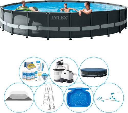 Intex Ultra Xtr Frame Rond 610x122 Cm - Zwembad Inclusief Accessoires