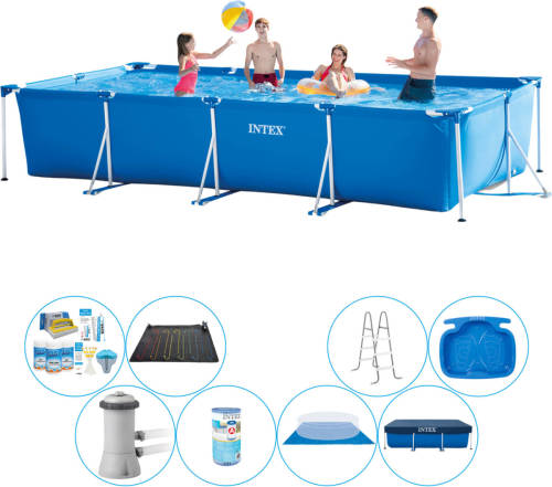 Zwembad Bundel - Intex Frame Pool Rechthoekig 450x220x84 Cm