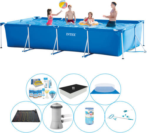 Zwembad Super Set - Intex Frame Pool Rechthoekig 450x220x84 Cm