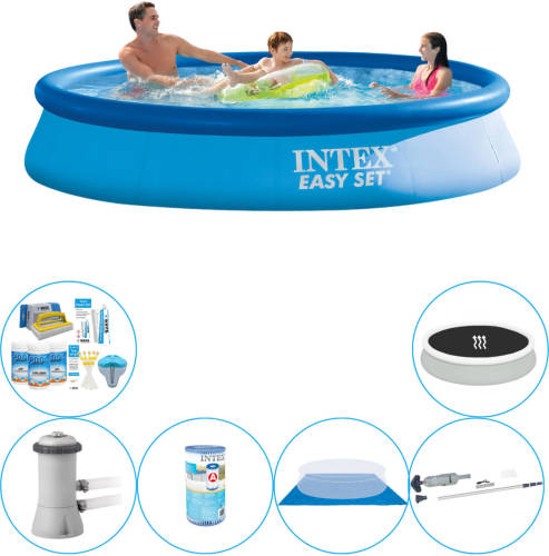 Deluxe Zwembad Pakket - Intex Easy Set Rond 366x76 Cm