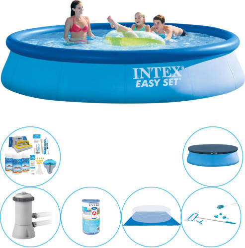 Zwembad Inclusief Accessoires - Intex Easy Set Rond 396x84 Cm