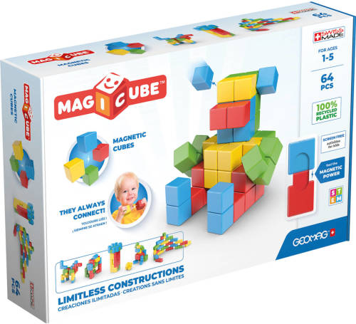 Geomag Magicube Full Color Recycled Try Me 64 Delig