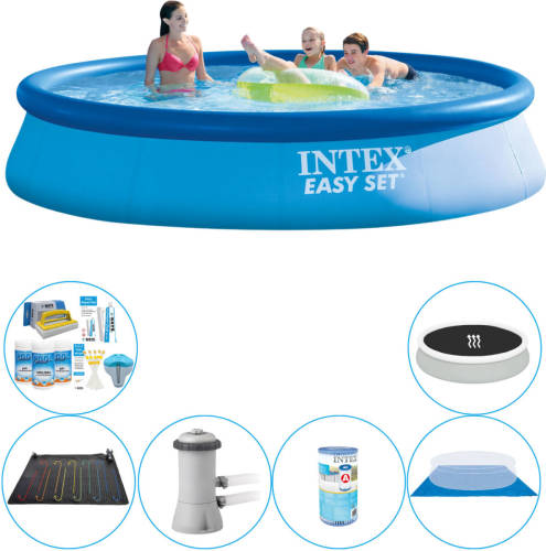 Zwembad Combinatie Deal - Intex Easy Set Rond 396x84 Cm