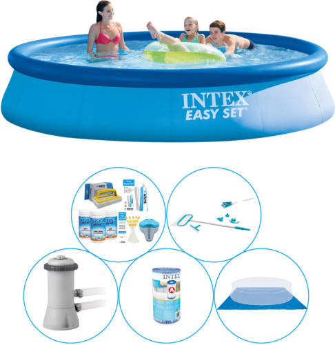 Zwembad Inclusief Accessoires - 6-delig - Intex Easy Set Rond 396x84 Cm