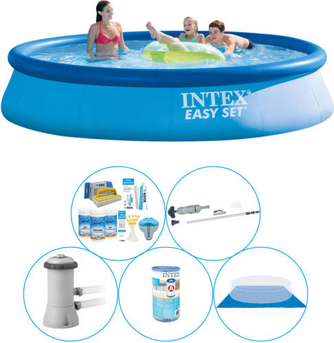 Zwembad Super Deal - 6-delig - Intex Easy Set Rond 396x84 Cm