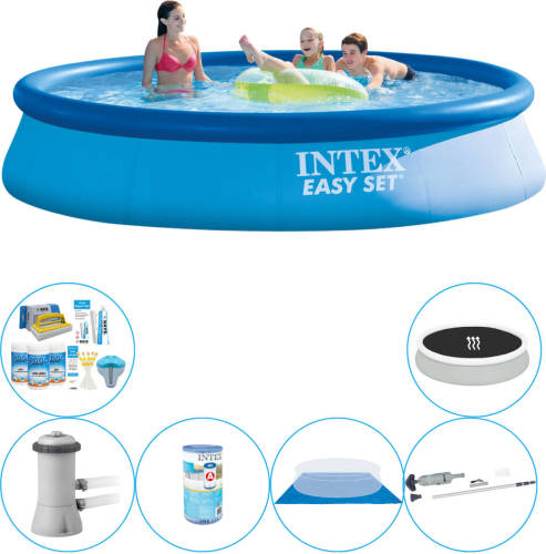 Deluxe Zwembad Pakket - Intex Easy Set Rond 396x84 Cm