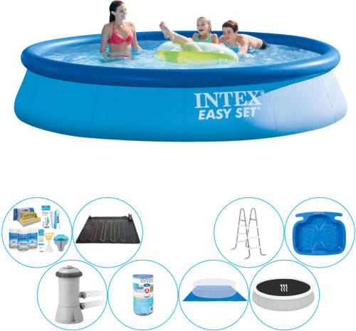 Deluxe Zwembad Set - Intex Easy Set Rond 396x84 Cm