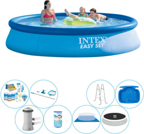 Deluxe Zwembad Deal - Intex Easy Set Rond 396x84 Cm