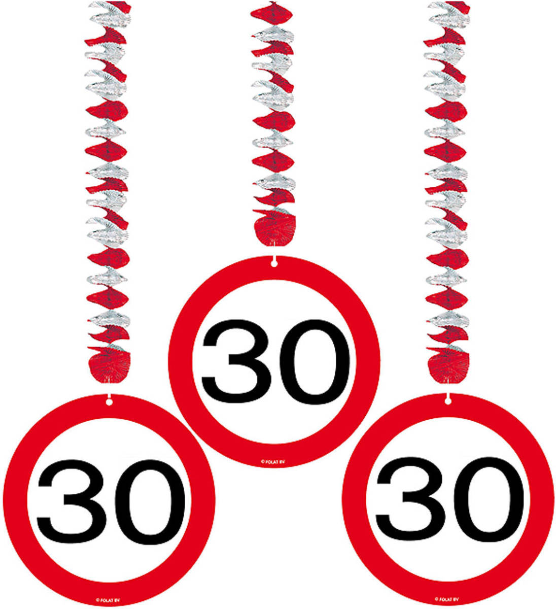 Folat Rotorspiralen 30 Jaar Verkeersborden 3 Stuks