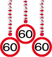 Folat Rotorspiralen 60 Jaar Verkeersborden 3 Stuks