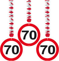 Folat Rotorspiralen 70 Jaar Verkeersborden 3 Stuks
