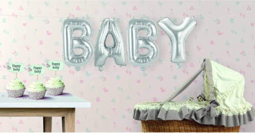 Folat Opblaasletters Baby Geboorte Ballonnen