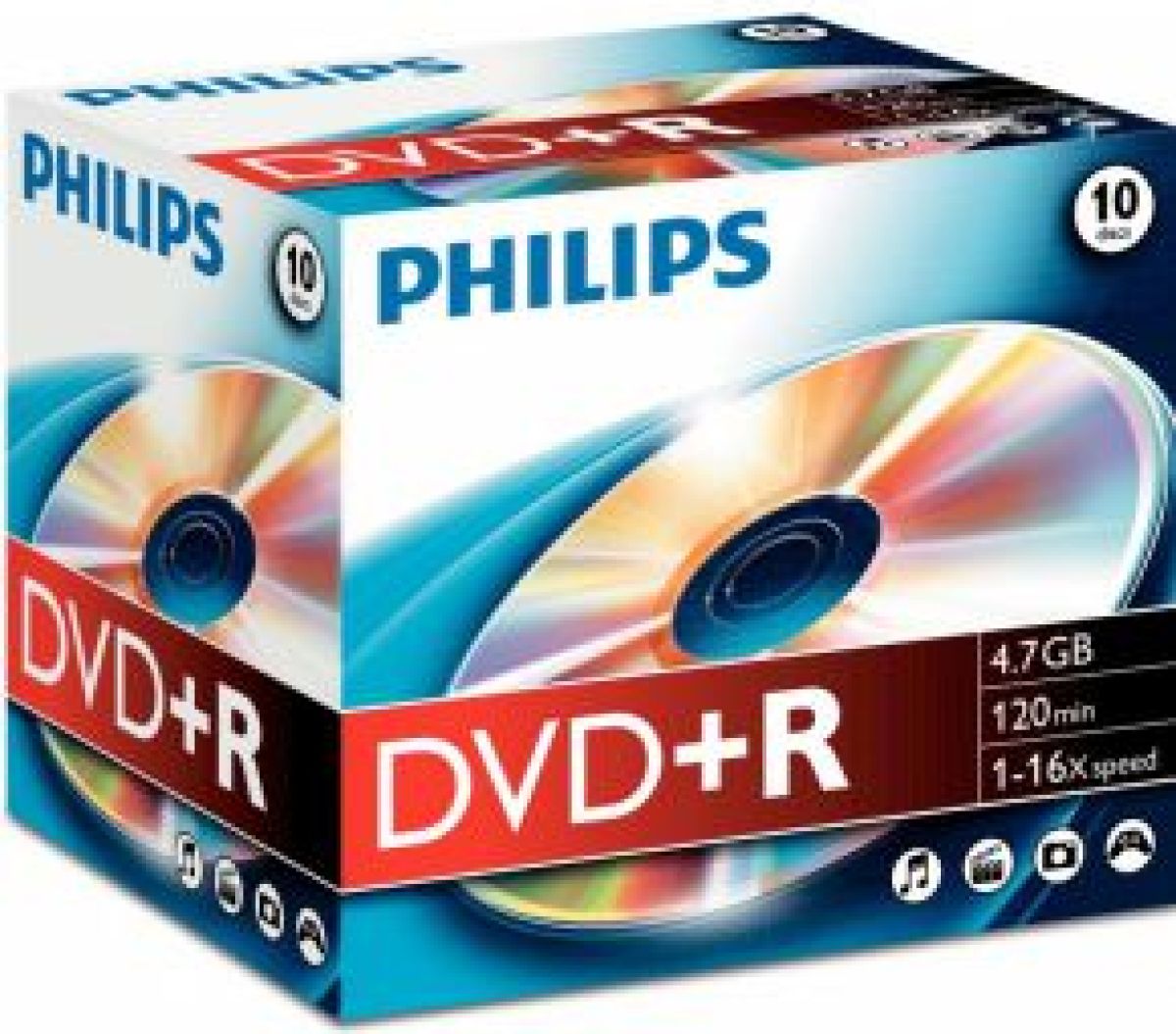 Philips DVD+R DR4S6J10C/10
