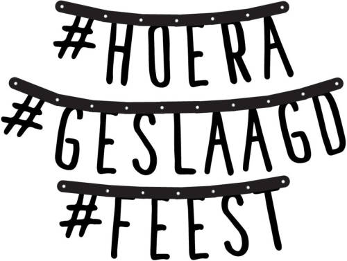 Haza Original Letterslinger #Geslaagd 150 Cm