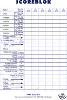 Haza Original 2x Scoreblokken Yahtzee 250 Vellen - Dobbelspellen